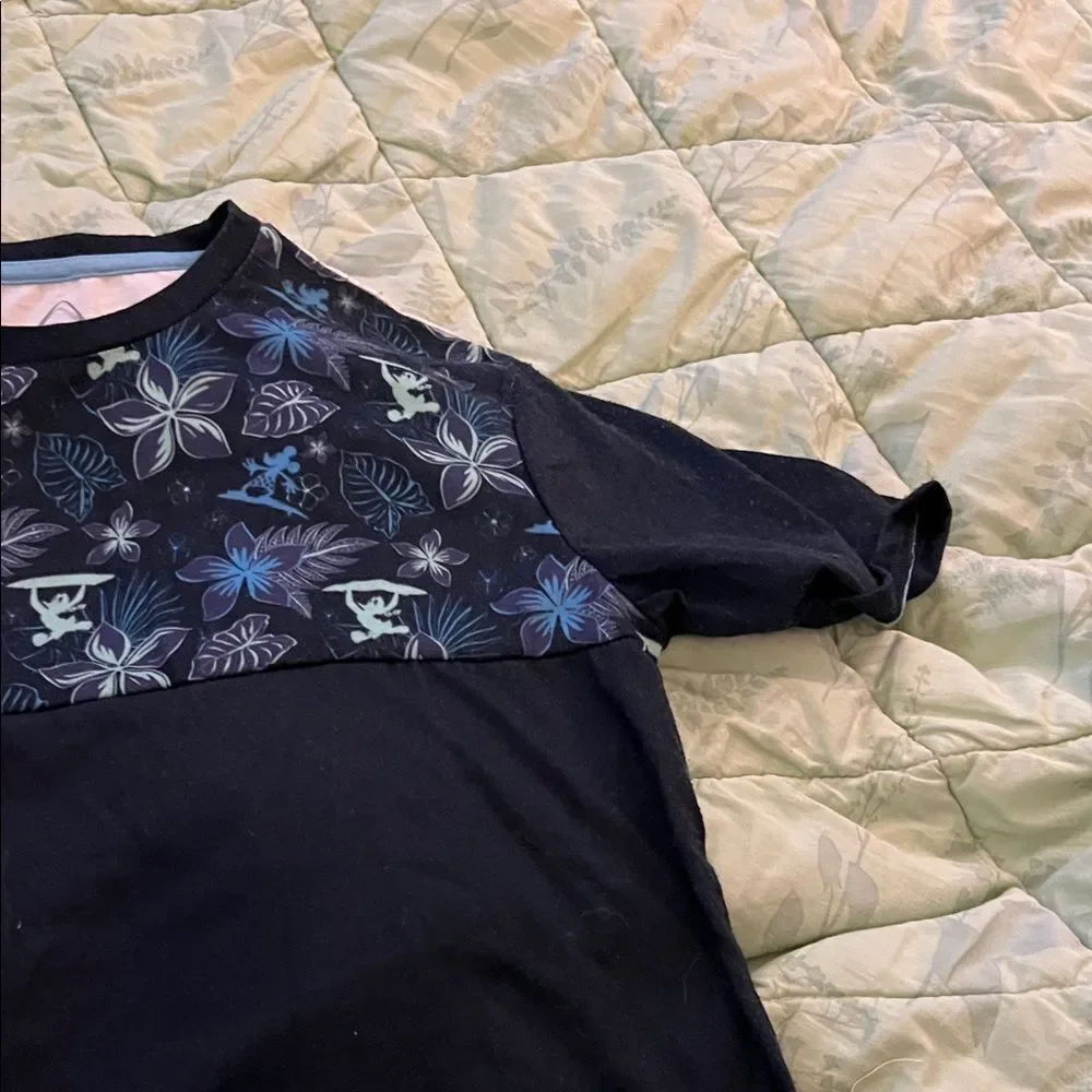 Kids Navy Blue Floral Disney Alani Shirt